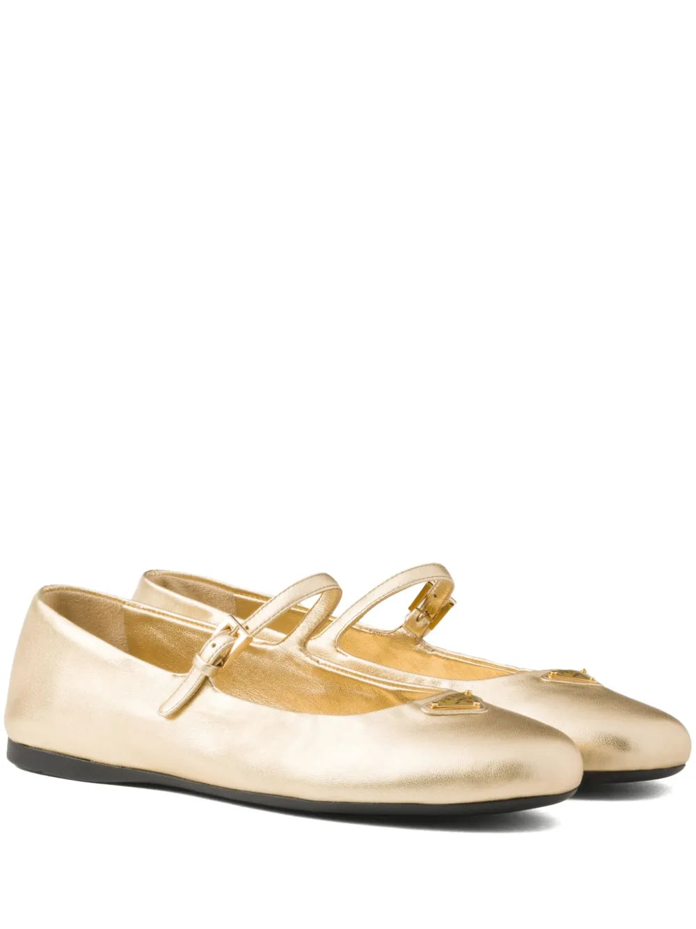 Prada leather ballerina shoes