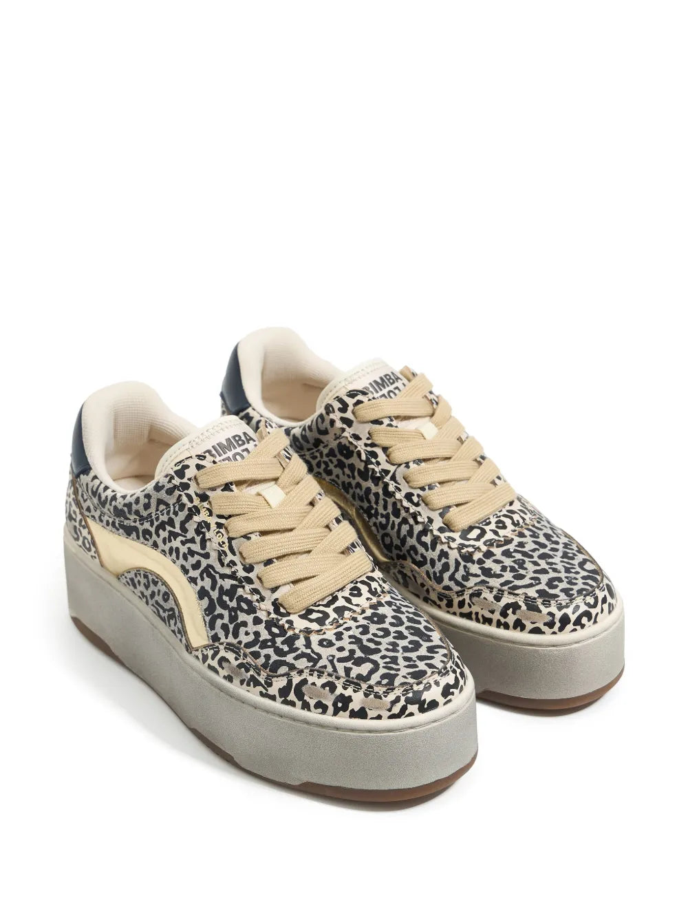 Bimba y Lola Cupsole leopard platform sneakers