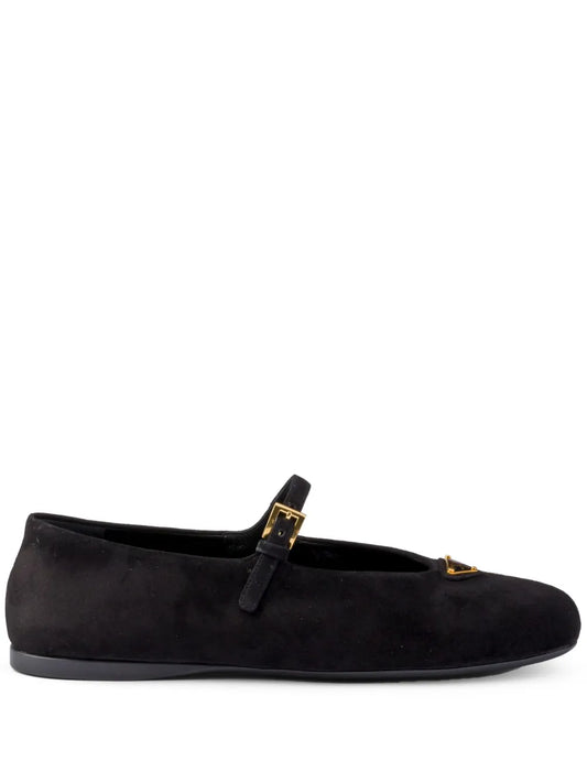 Prada suede ballerina shoes 
