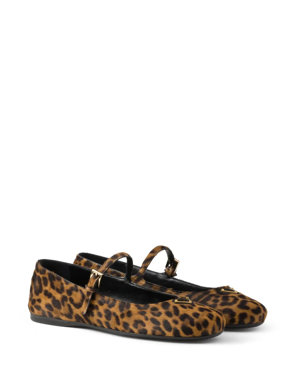 Prada leopard-print ballerina shoes 