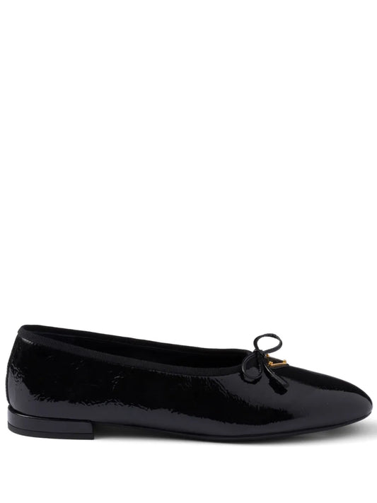 Prada Black leather ballerinas 