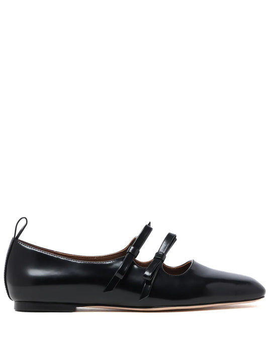 SHUSHU/TONG bow-detail ballerina shoes