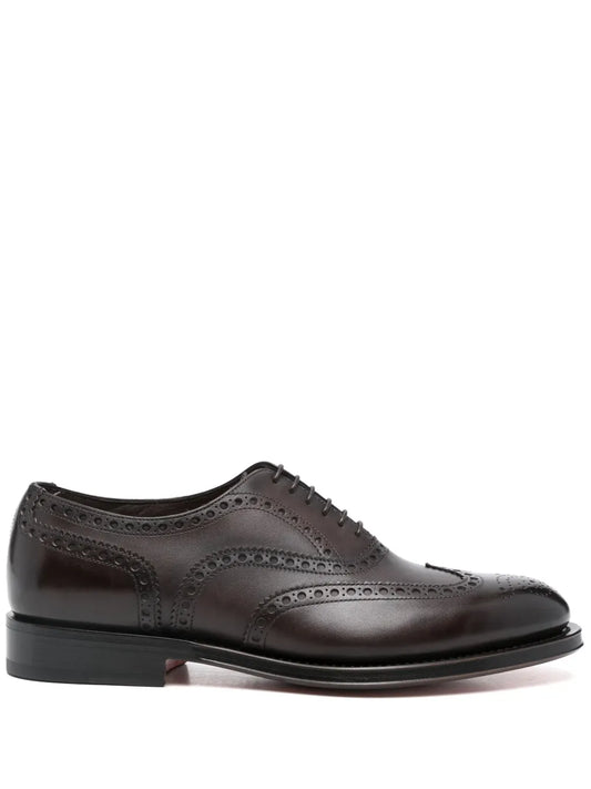 Santoni leather Oxford shoes