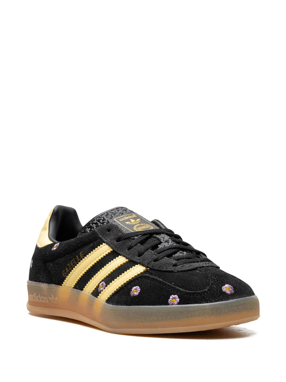 adidas Gazelle Indoor "Core Black/Almost Yellow/Floral" sneakers 