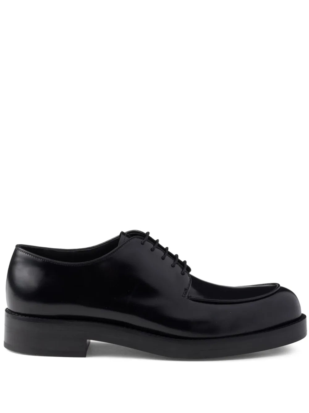 Prada brushed leather derby shoes