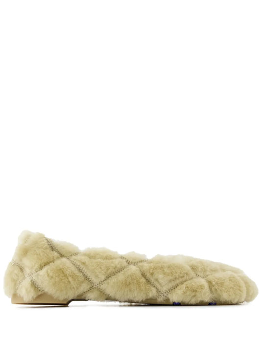 Burberry shearling balleria shoes