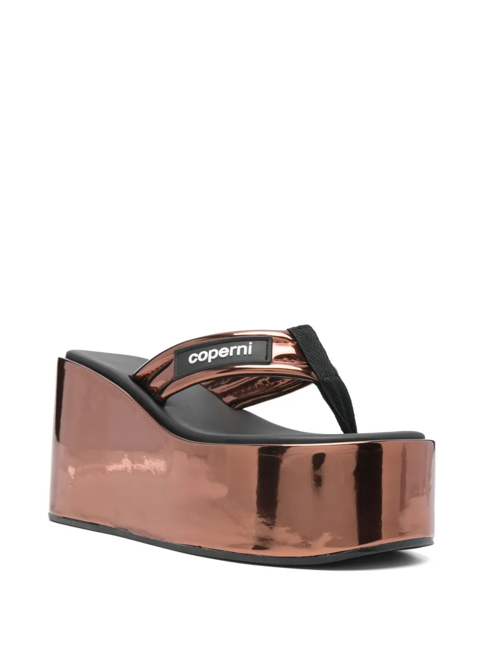 Coperni 95mm metallic-effect flip-flops