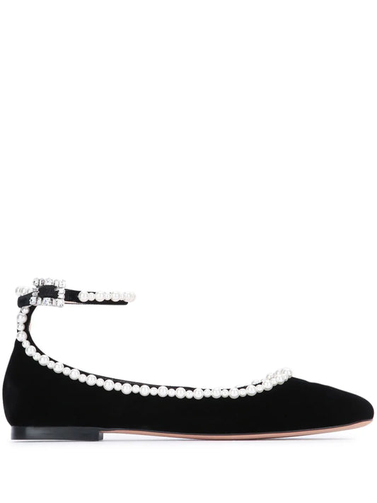 Roger Vivier faux-pearl embellished ballerina shoes