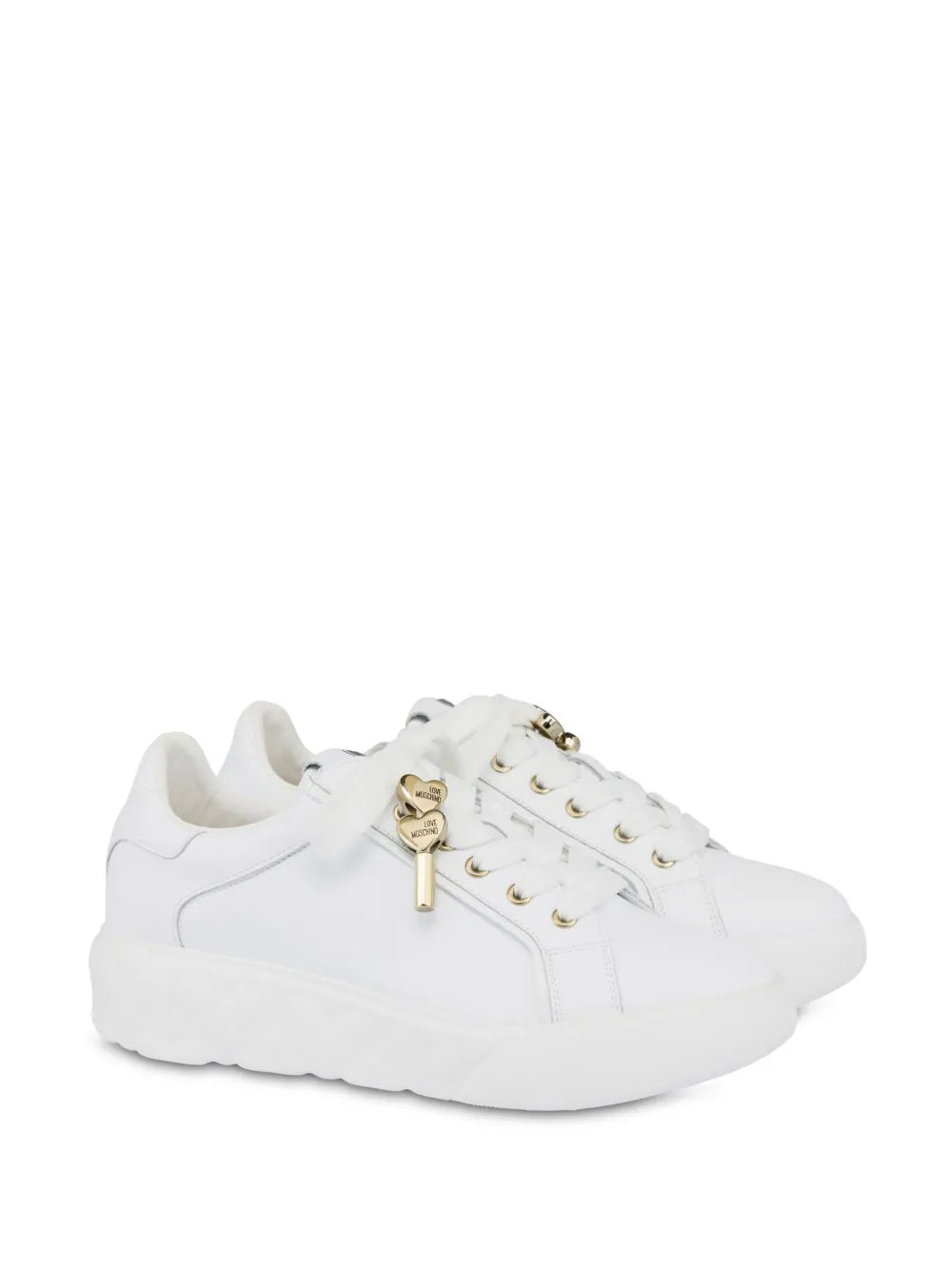Love Moschino logo-charm lace-up sneakers