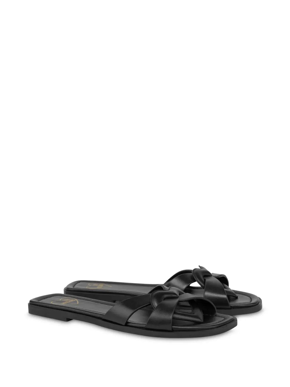 Love Moschino leather slides