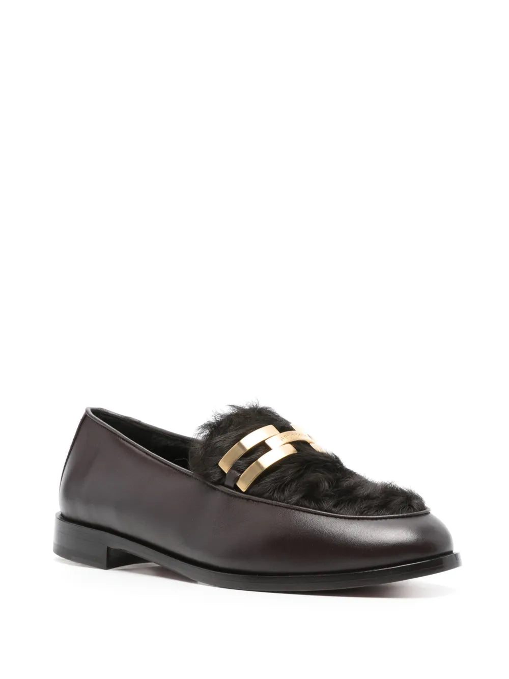 Aquazzura shearling-trim loafers