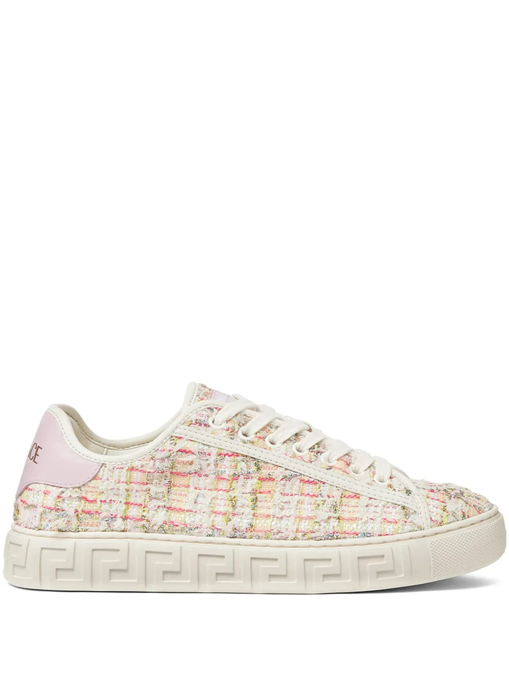 Versace Greca tweed sneakers
