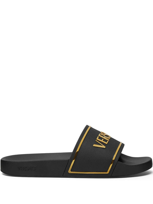 Versace logo slippers