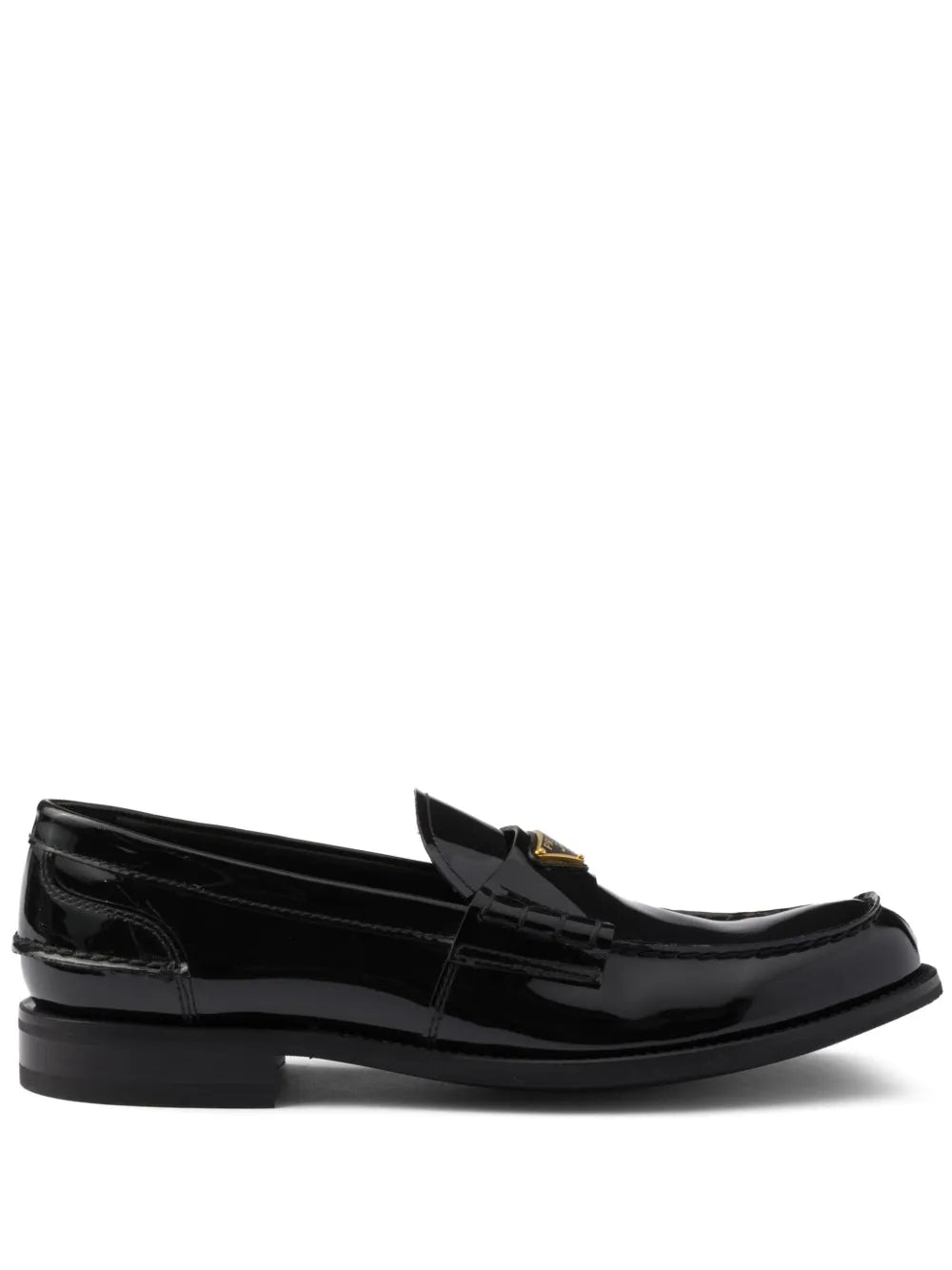 Prada brushed leather loafers