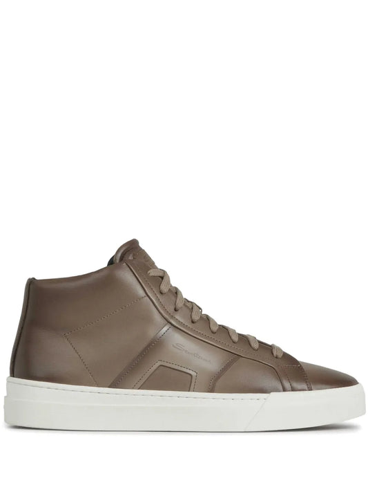 Santoni logo-print high-top sneakers