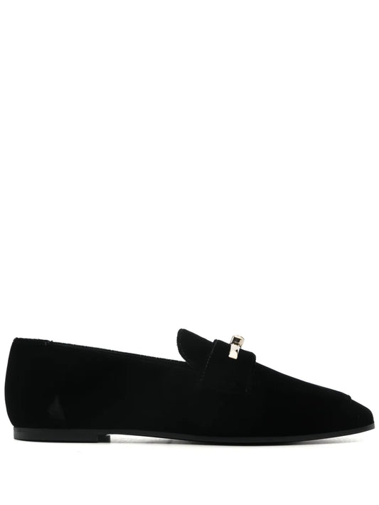 Emporio Armani velvet loafers