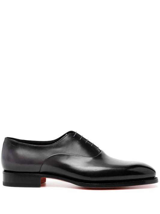 Santoni leather oxford shoes