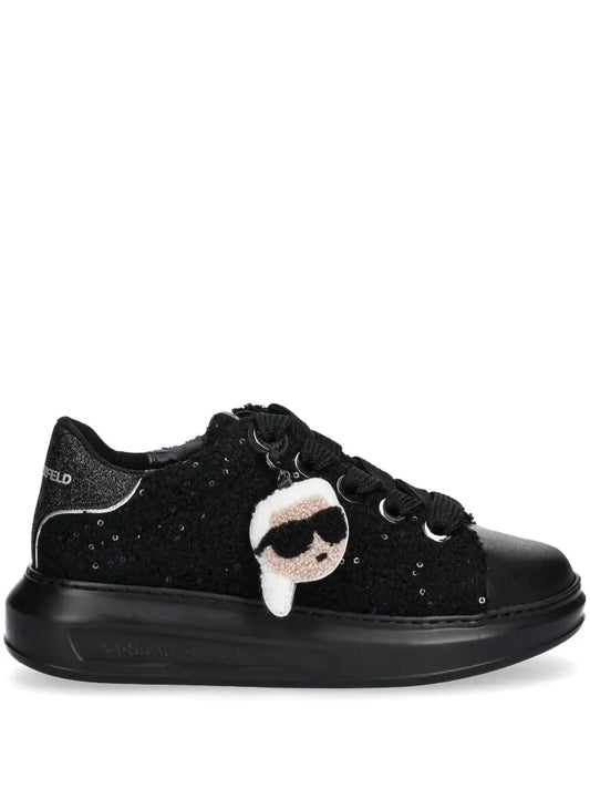 Karl Lagerfeld bouclé sneakers