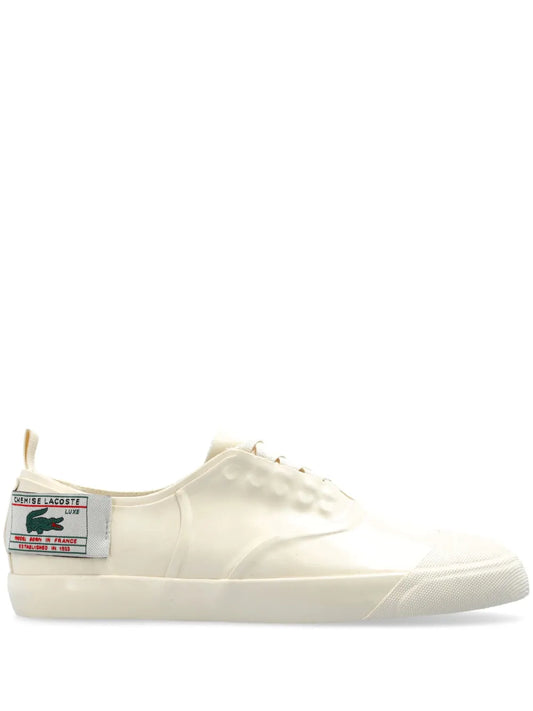 Lacoste logo-patch round-toe sneakers