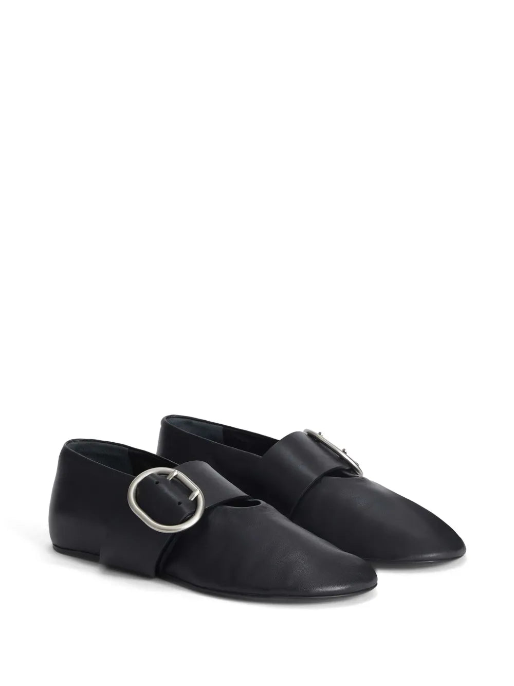 Jil Sander leather ballerina shoes