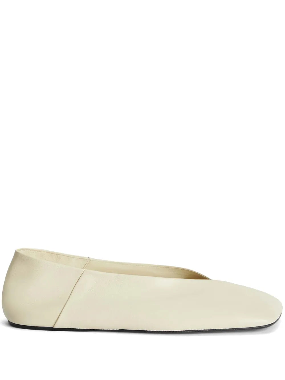 Jil Sander leather ballerina shoes