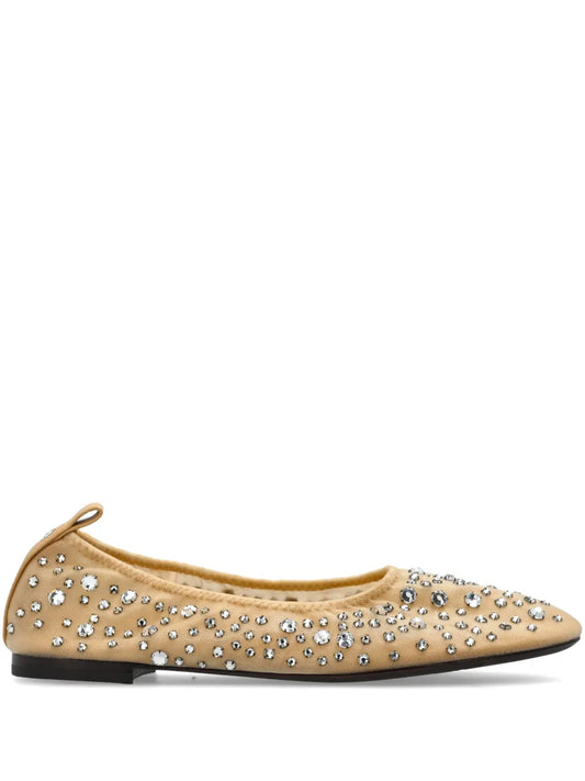 Tory Burch crystal embellished ballerina shoes 