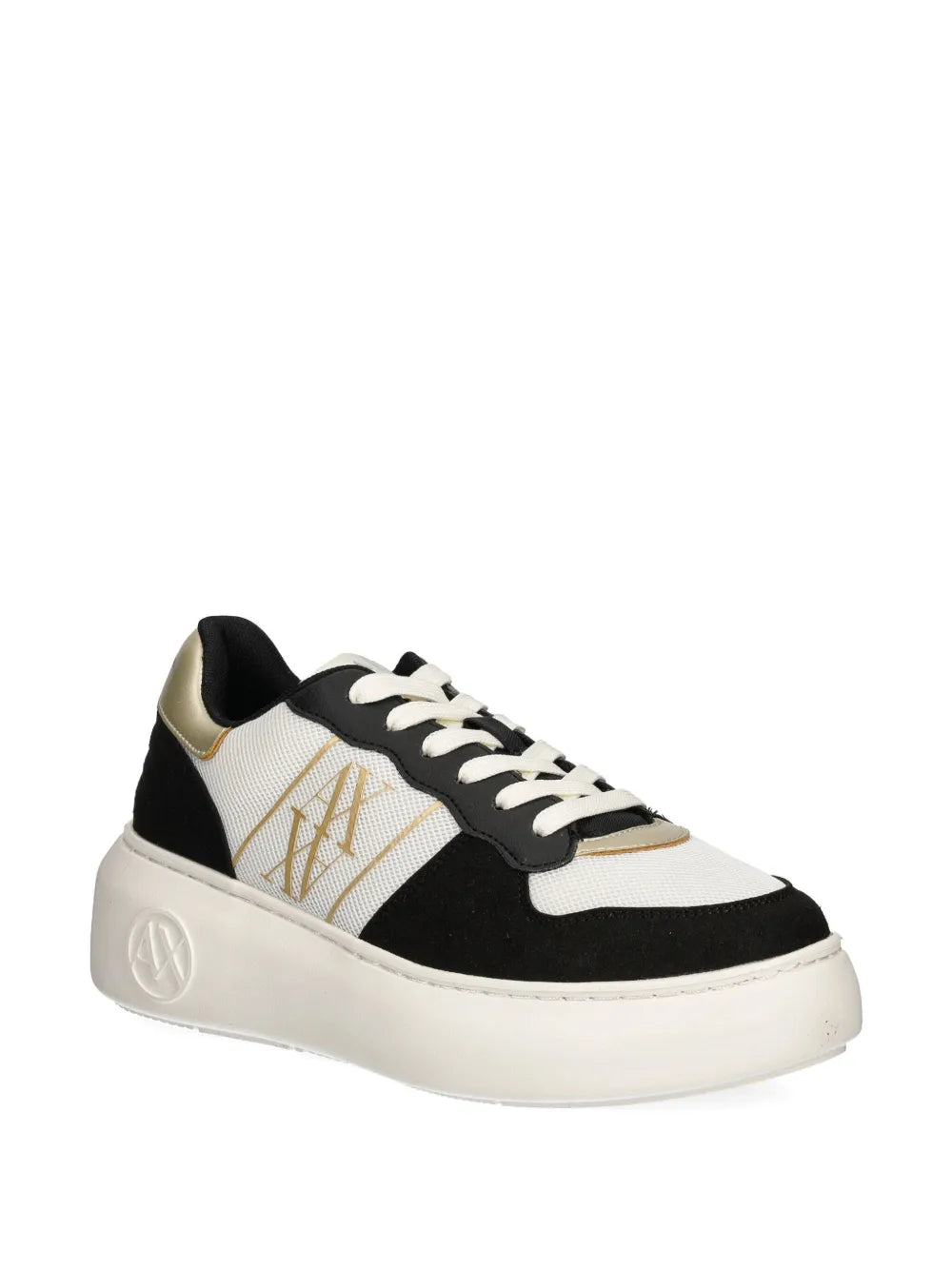Armani Exchange panelled logo-print sneakers