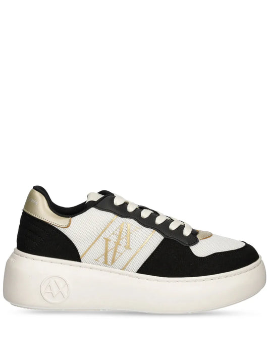 Armani Exchange panelled logo-print sneakers