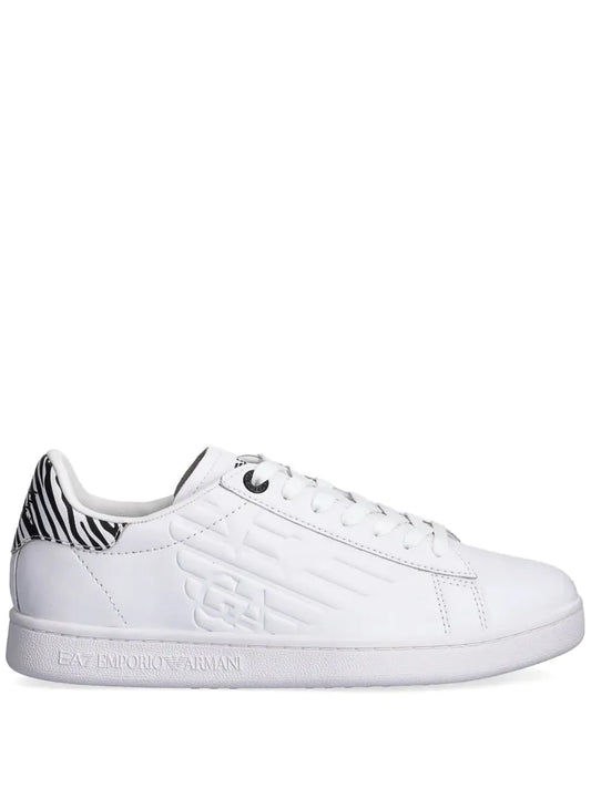 Ea7 Emporio Armani zebra-appliqué sneakers