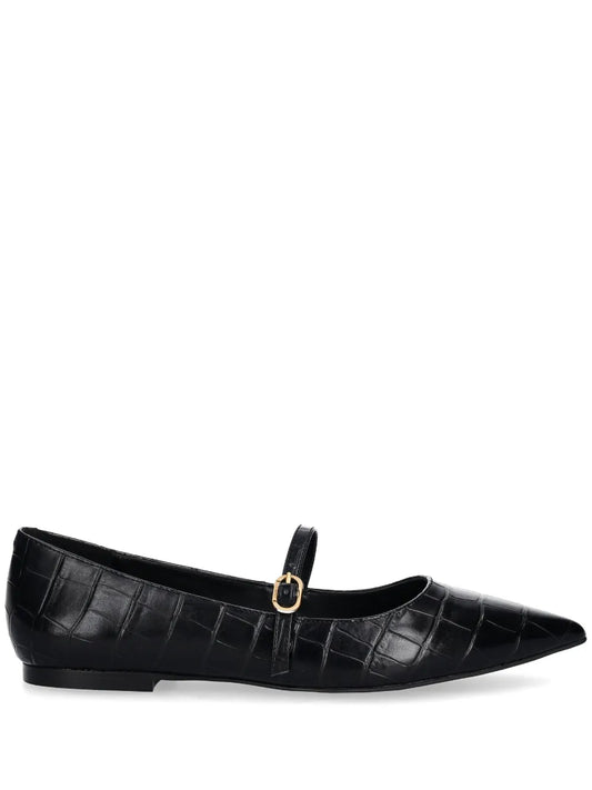 TWINSET crocodile-effect ballet flats