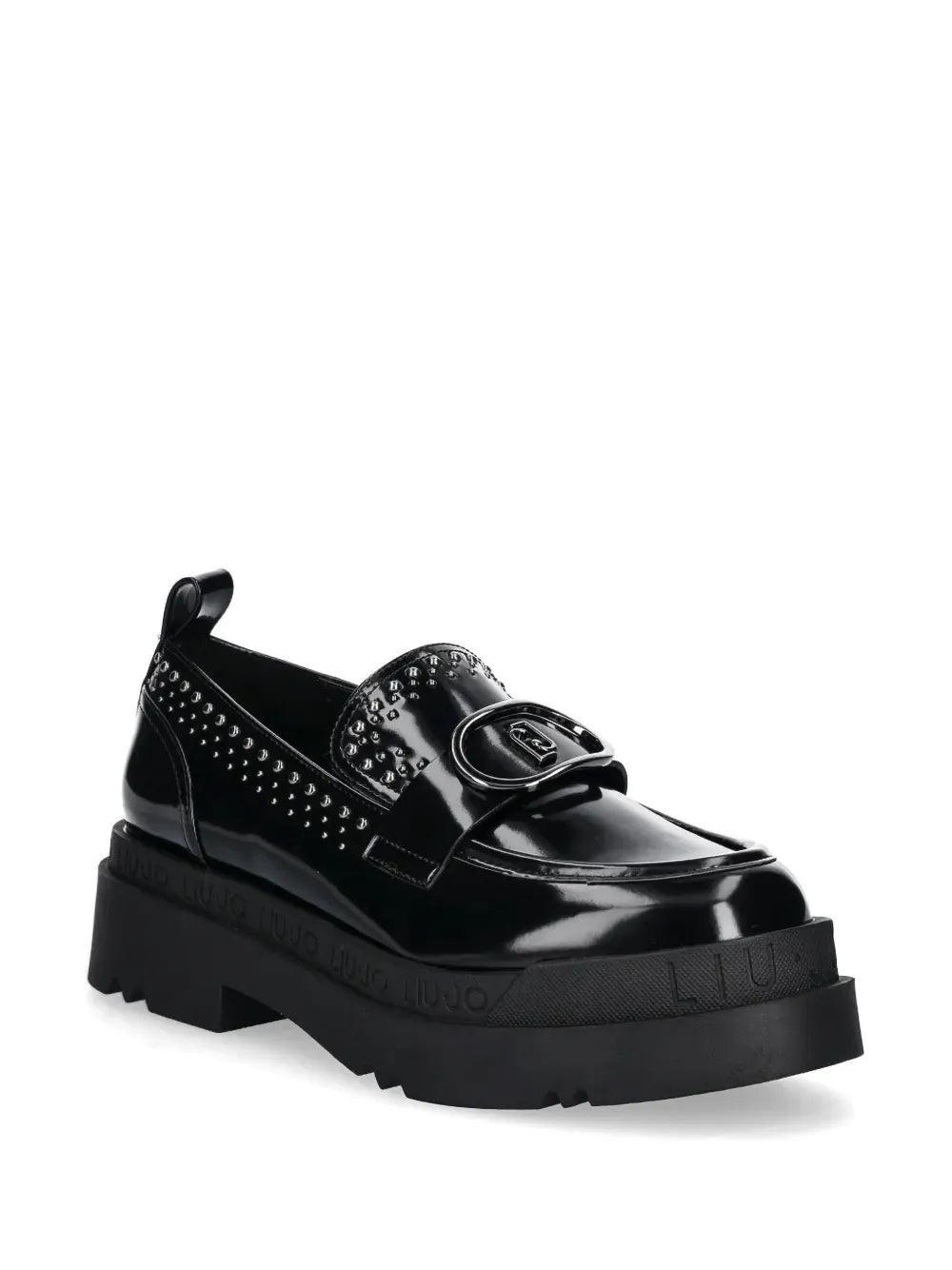 LIU JO 50mm stud-detail loafers
