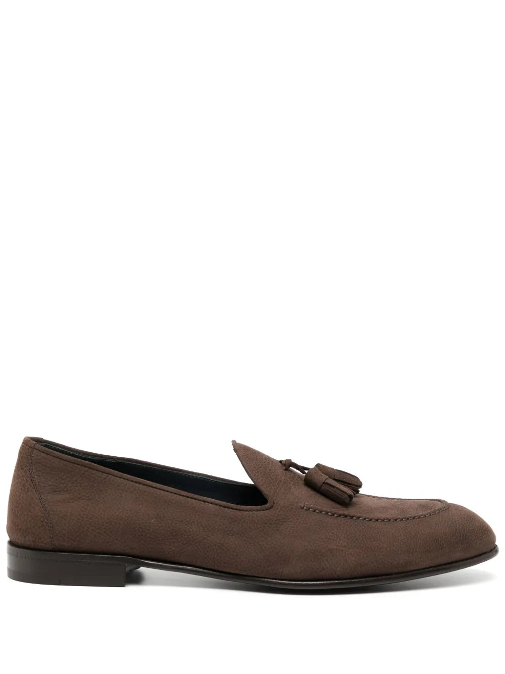 Brioni leather penny loafer 