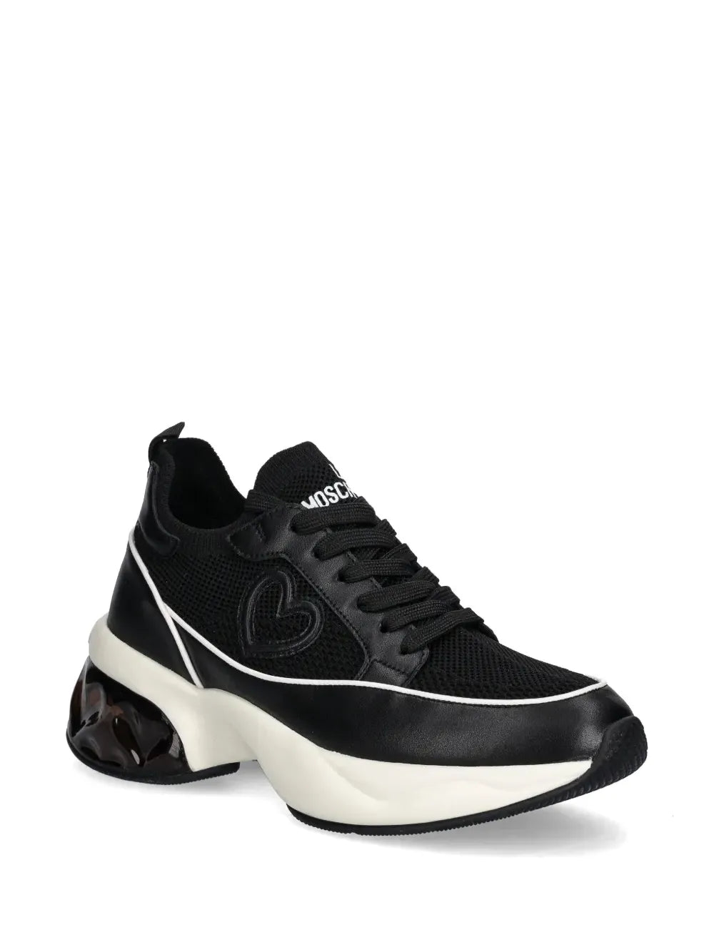 Love Moschino heart-patch sneakers