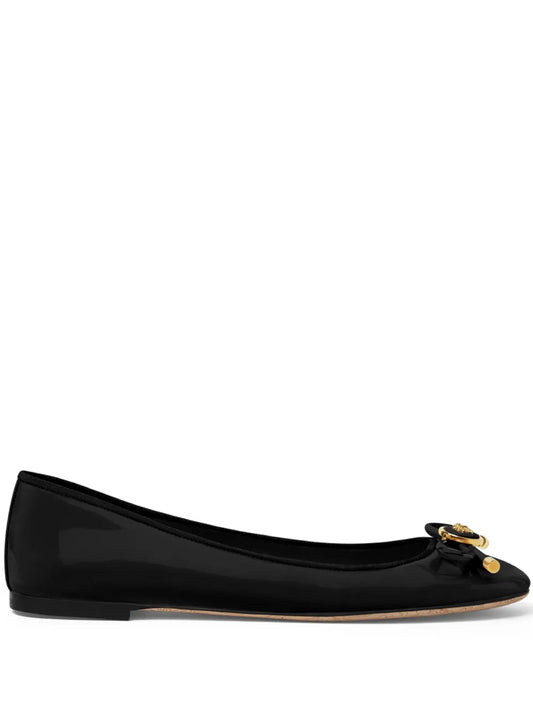 Versace Medusa-Head ballerina shoes