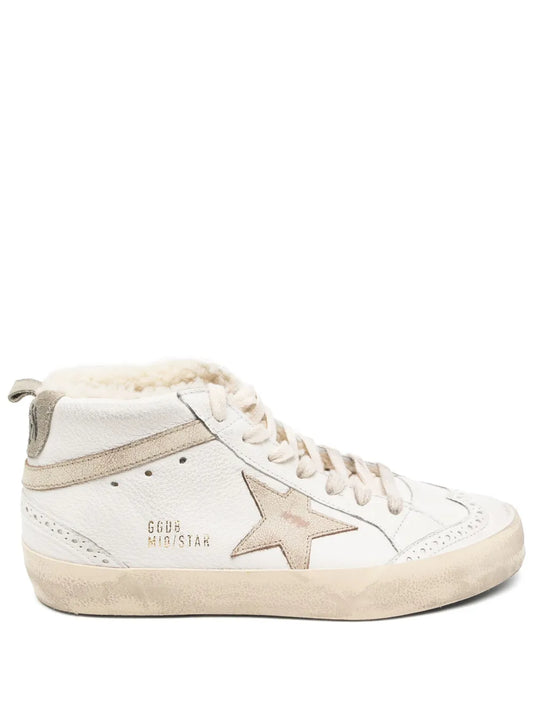 Golden Goose Mid Star Nappa upper shiny sneakers