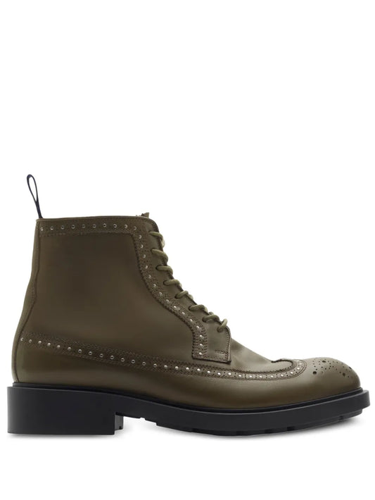Burberry studded leather boots