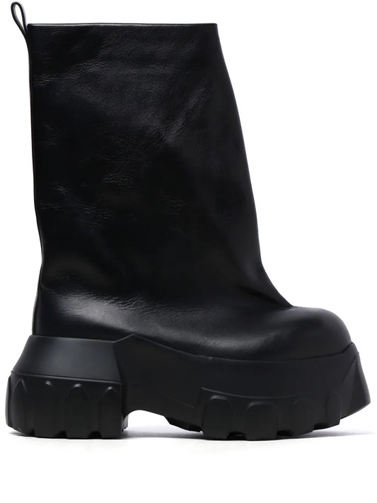 Rick Owens mid-calf leather boots 