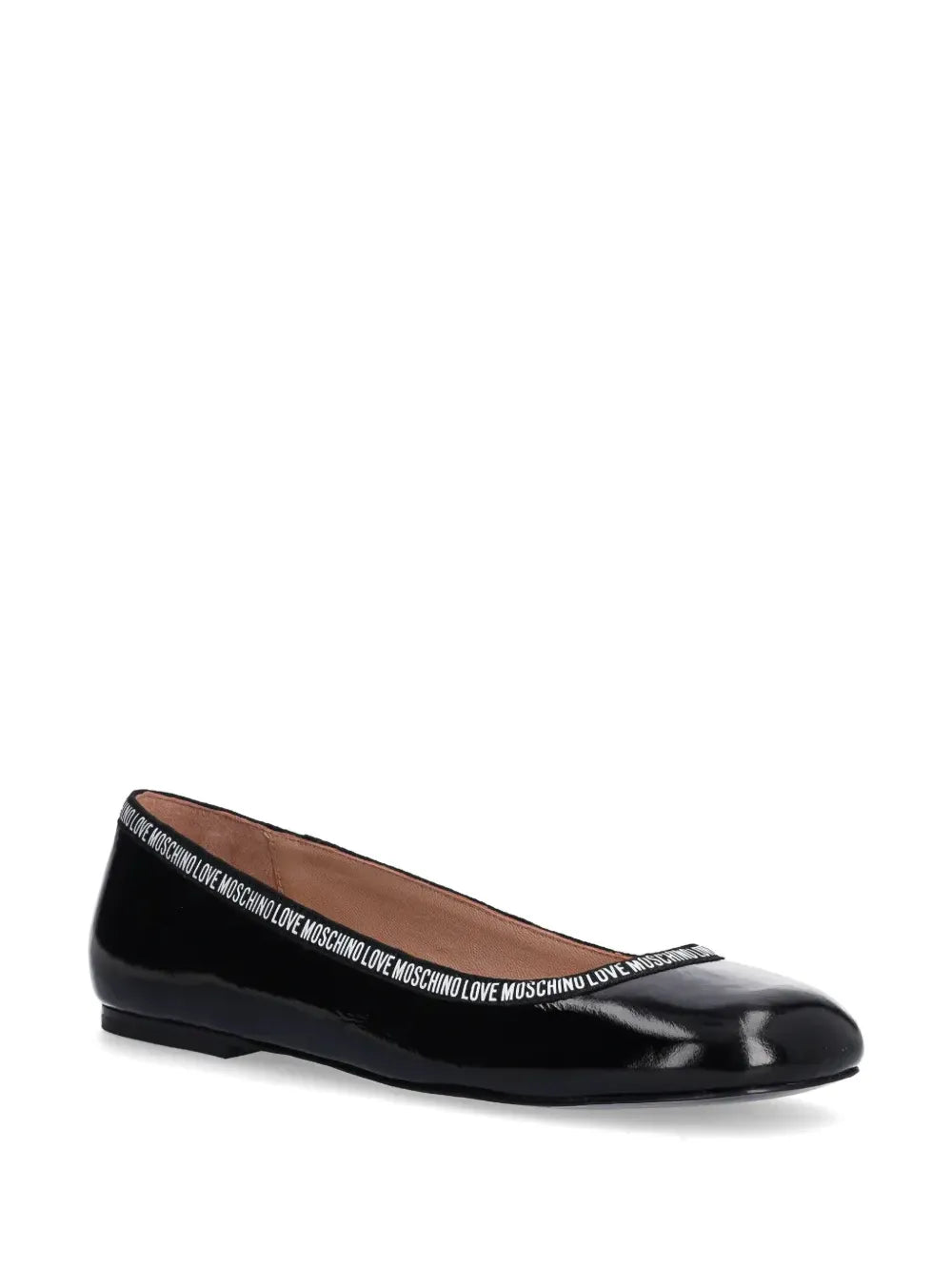 Love Moschino logo-trim ballet flats