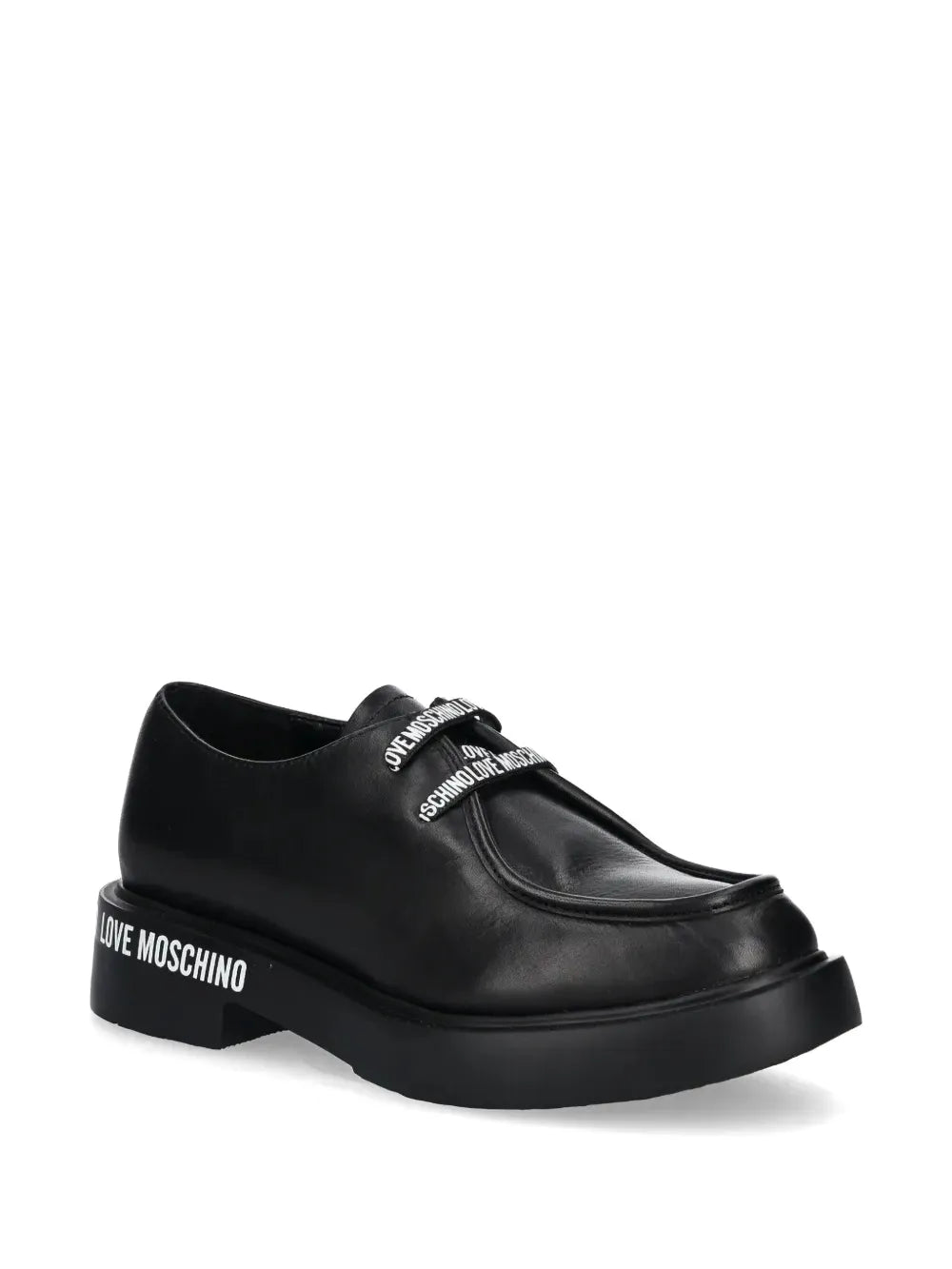 Love Moschino printed Oxford shoes