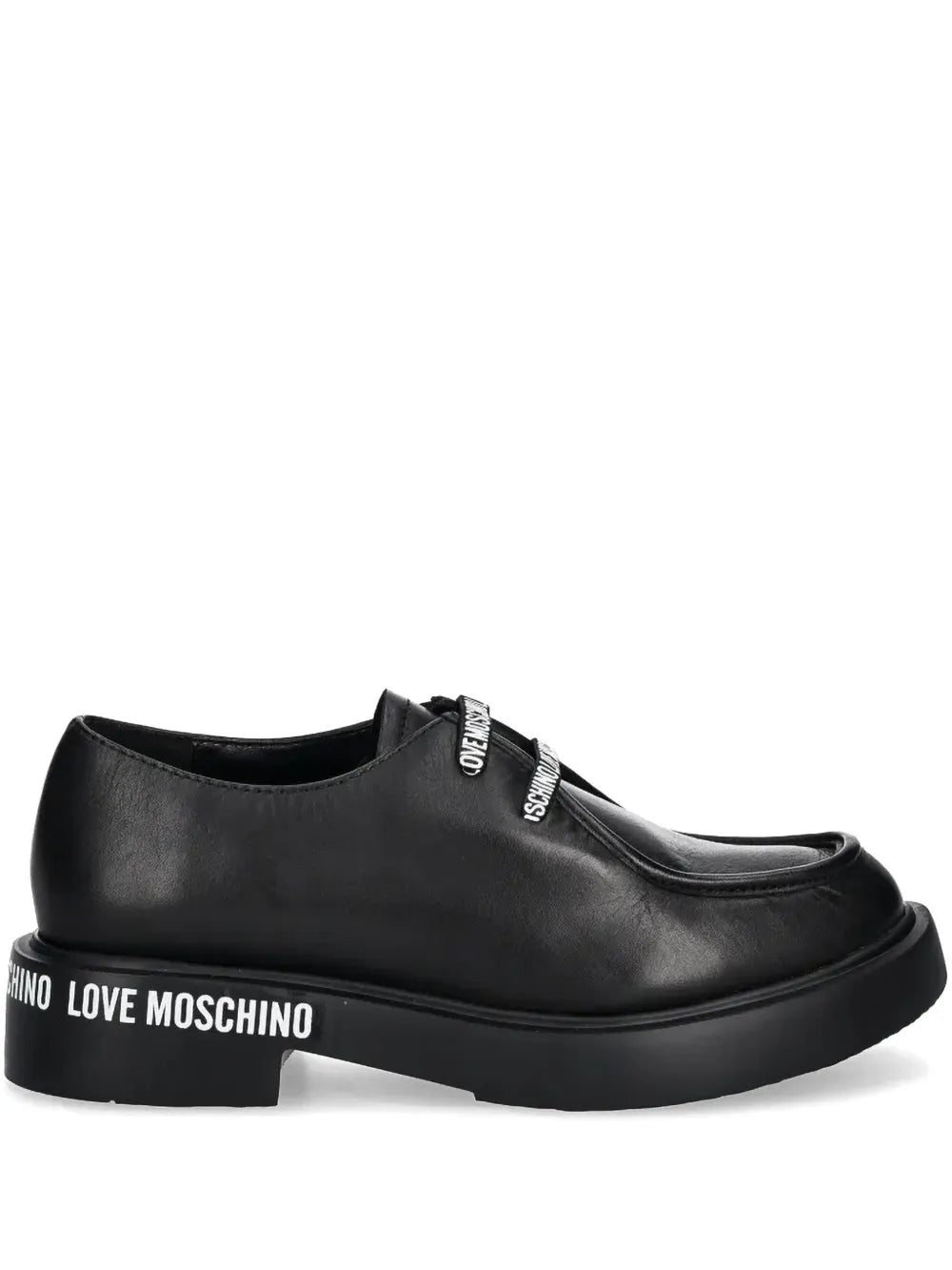 Love Moschino printed Oxford shoes