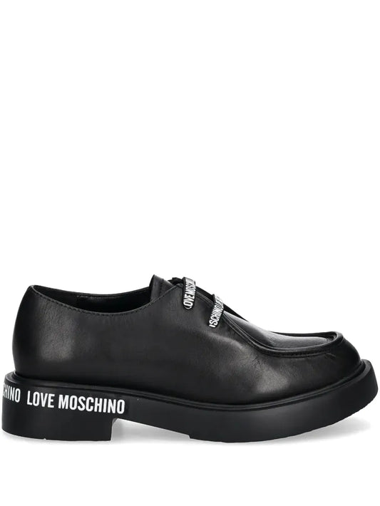 Love Moschino printed Oxford shoes