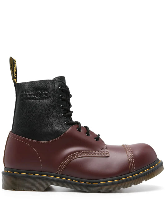 MM6 Maison Margiela x Dr. Martens colourblock ankle boots