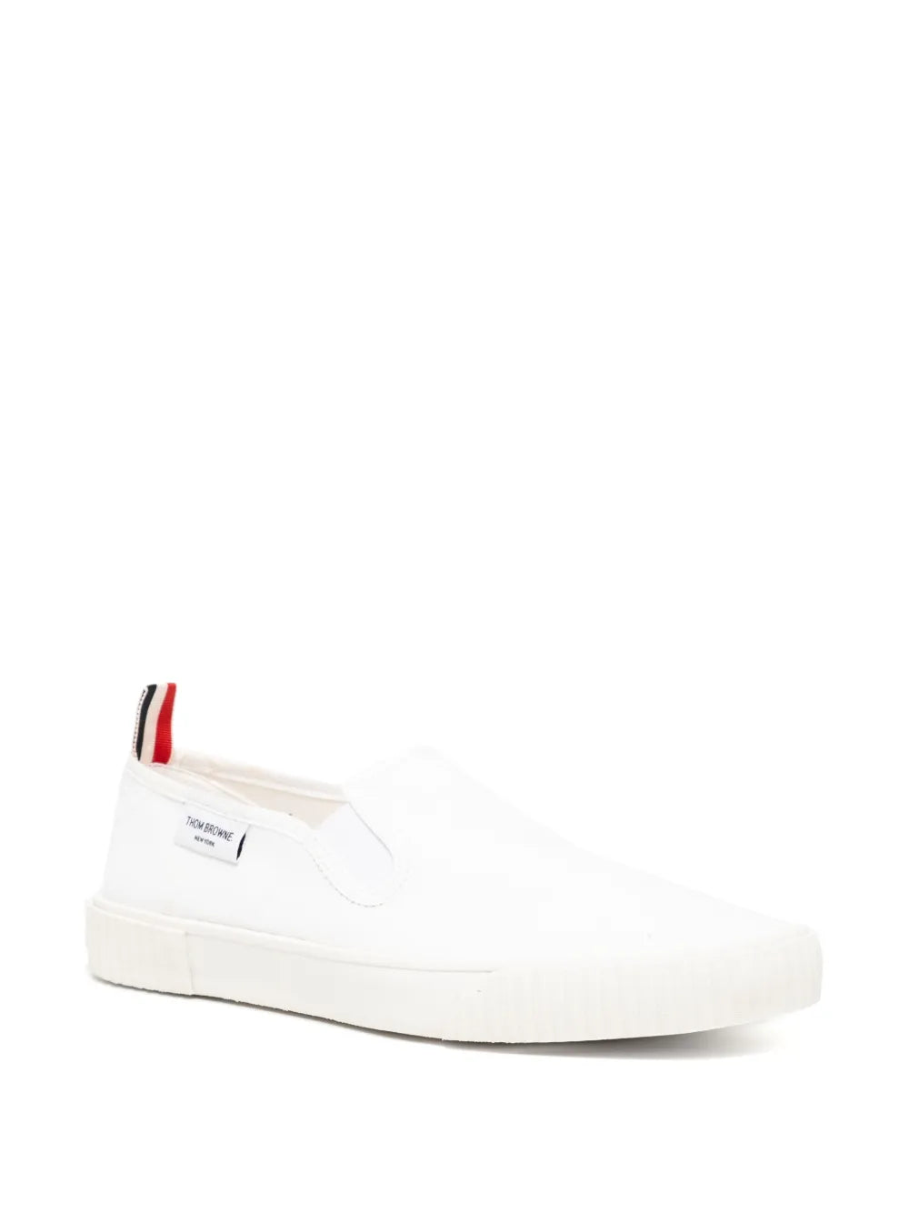 Thom Browne canvas slip-on trainers