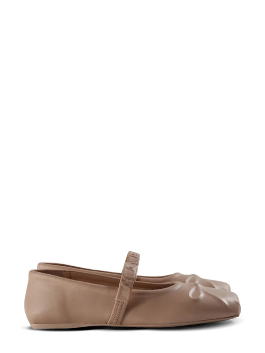 Marni leather ballerina shoes