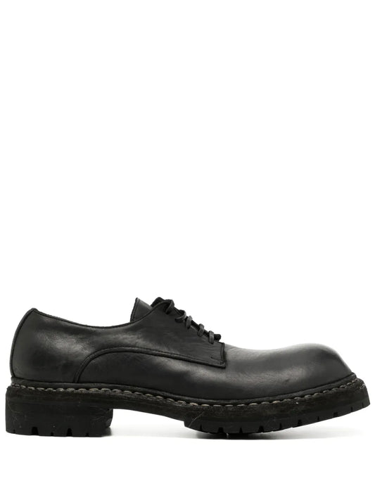 Guidi horse full grain derby shoes