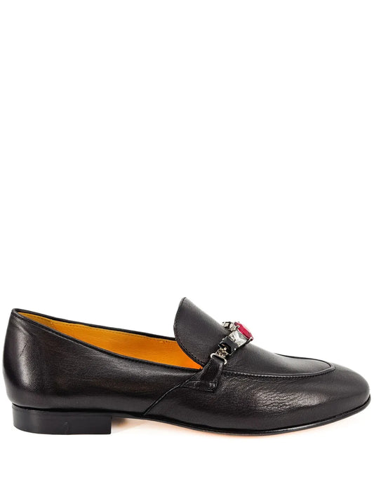 Madison.Maison jeweled leather loafers