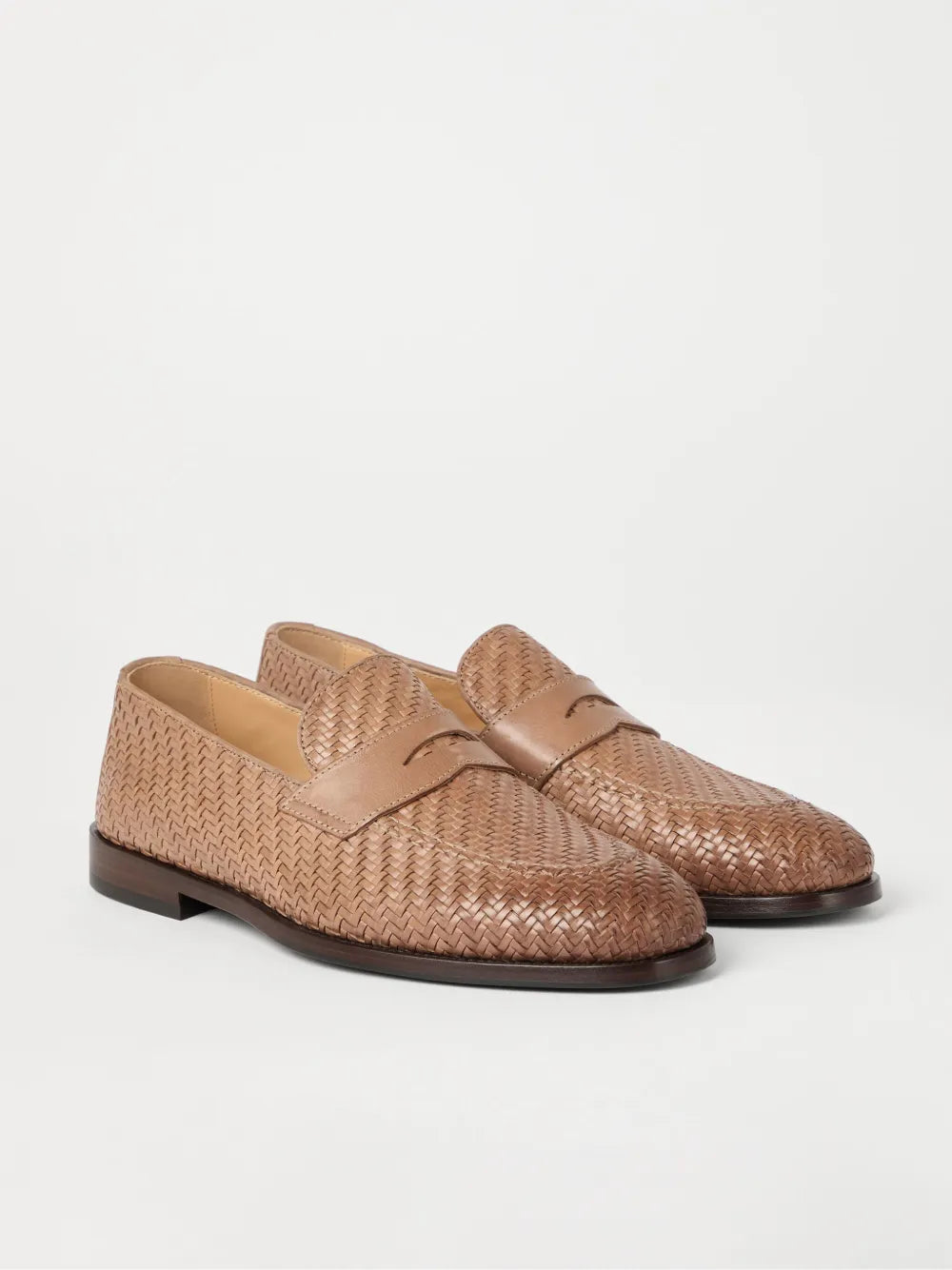 Brunello Cucinelli leather loafers