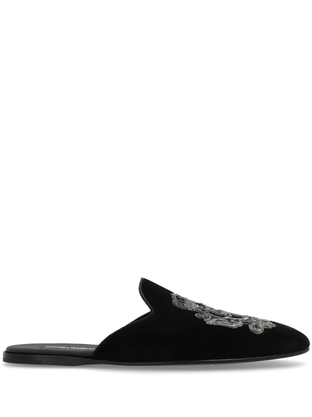 Dolce & Gabbana logo-embroidered slippers