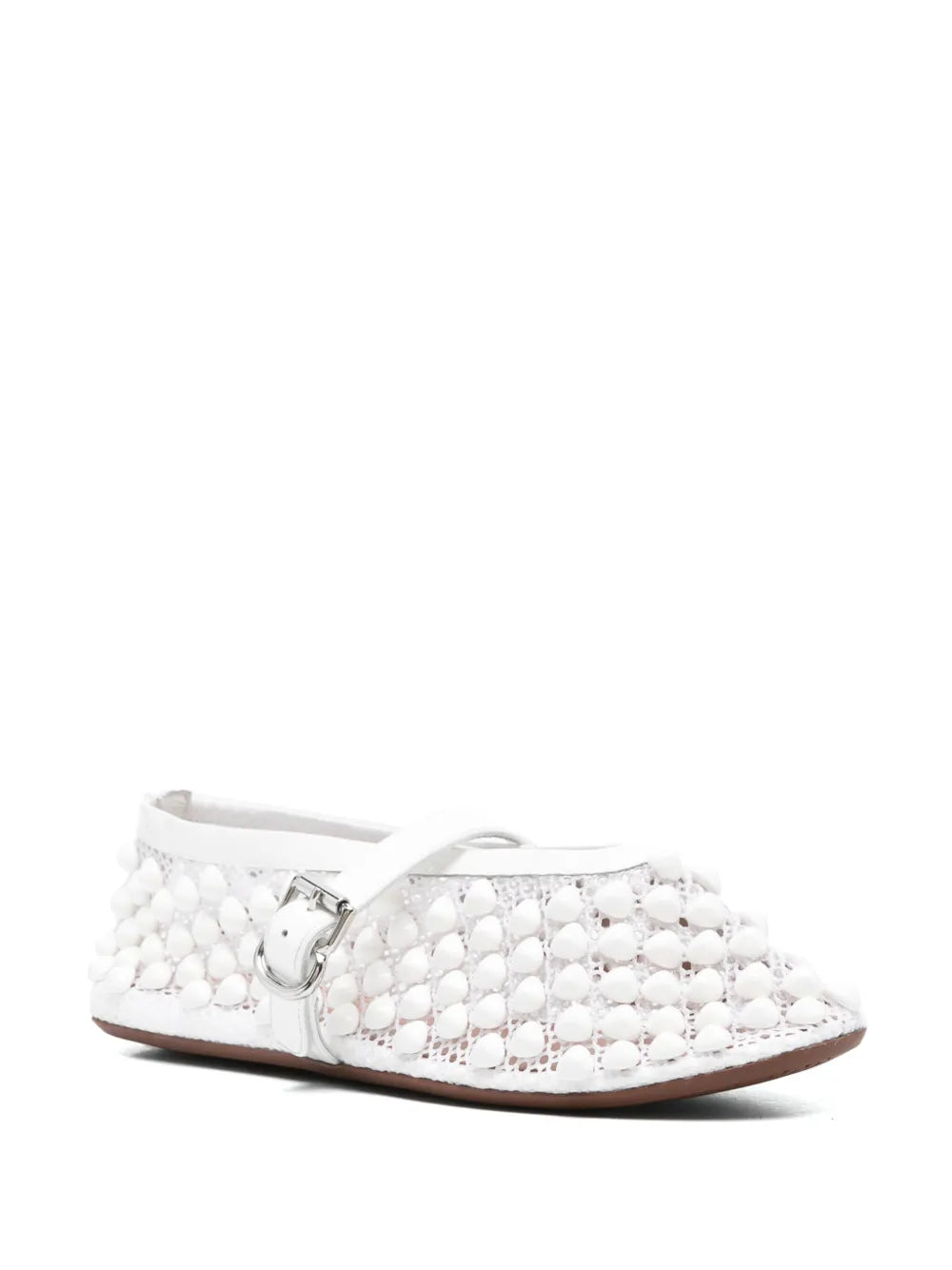 Alaïa buckle-fastening ballerinas