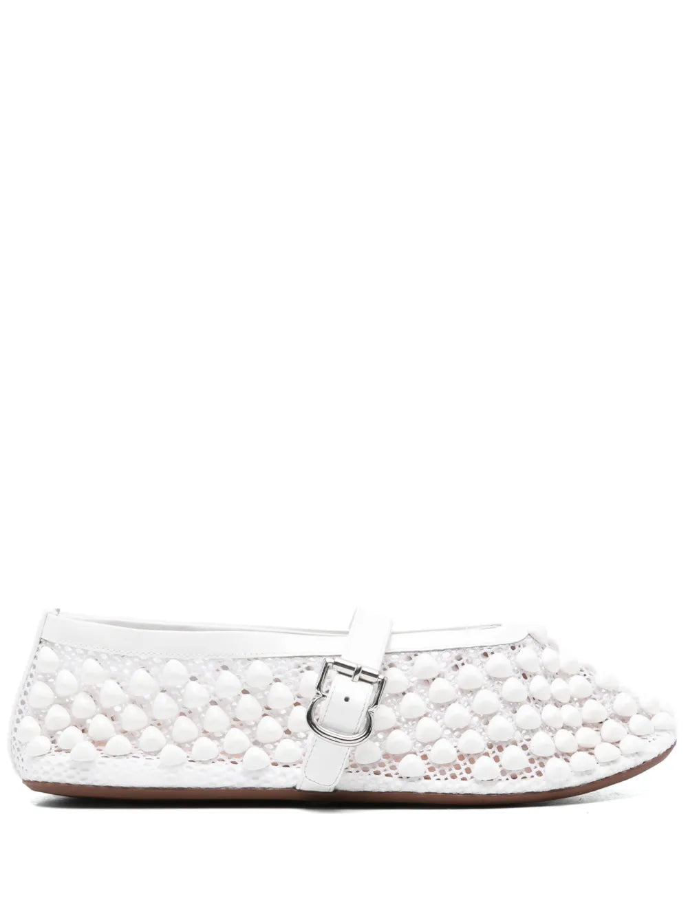 Alaïa buckle-fastening ballerinas
